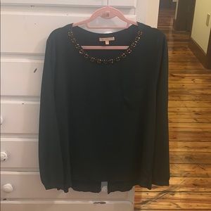 green long sleeve blouse